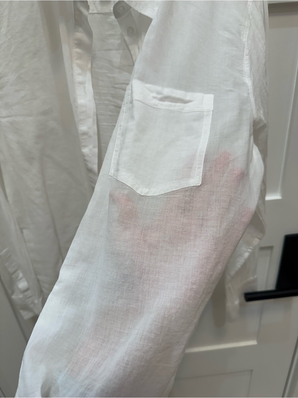 J. Crew women’s White Button-Front cotton light Dress Shirt - Picture 3 of 6